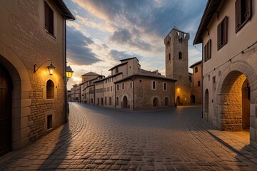 Naklejka premium Borgo medievale