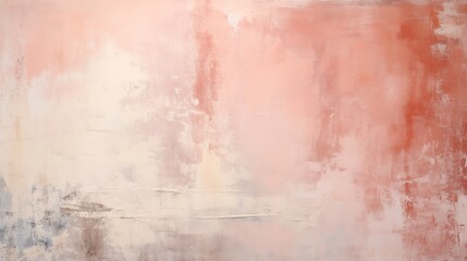 Old peach and pink background with vintage texture and soft light orange center, Pink and peach colored blank concrete wall texture background, generative ai
