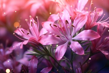 Fototapeta premium pink flowers in the garden