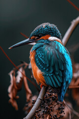 close up of a kingfisher