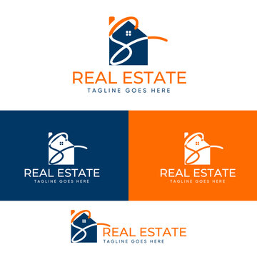 Alphabet S logo design, Real estate logo, Realtor logo, Agent logo design