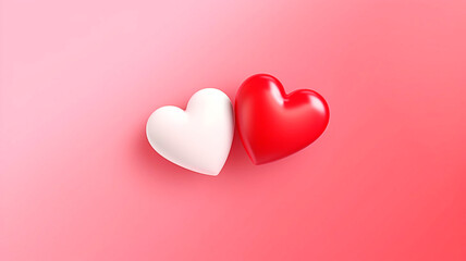 Valentines gifts and heart background