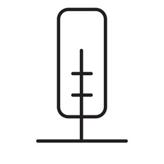 Tree Line Icon Set Vector