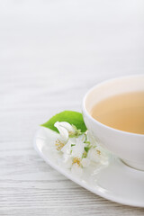 cup of tea with mint