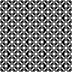 Squares, checks, circles, crosses seamless pattern. Folk wallpaper. Geometric background. Tribal motif. Ethnic ornament. Textile print, abstract illustration. Geometrical ornate. Vector ethnical image