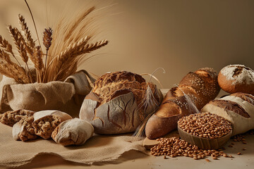 Obraz premium bread and wheat