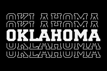 Patriotic American USA State Oklahoma T-Shirt Design
