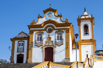 Baroque church of Nossa Senhora das Mercês in Praça das Mercês, in the historic center of São...