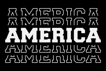 Patriotic America T-Shirt Design
