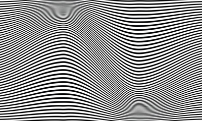 abstract geometric horizontal wave line pattern.