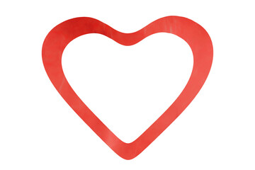 paper heart on a transparent background