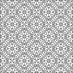 Abstract shapes.Abstract patterns from lines.White wallpaper. Vector graphics for design, textile, decoration, cover, wallpaper, web background, wrapping paper, fabric, packaging.Repeating pattern.