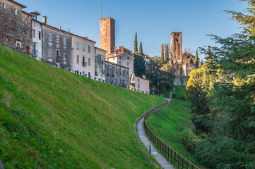 Bassano del Grappa village, cityscape, northern Italy,Vicenza province,Italy