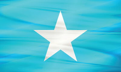 Illustration of Somalia Flag and Editable Vector of Somalia Country Flag