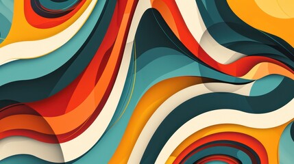 Obraz premium Abstract retro background with vintage color and minimalist shape