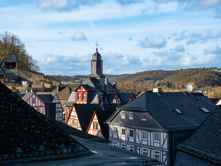 A Half-timbered houses according to German architectural style in Hesse