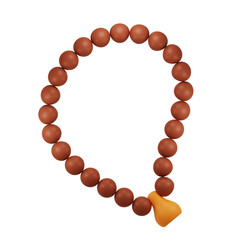 Obraz premium Rosary 3d illustration