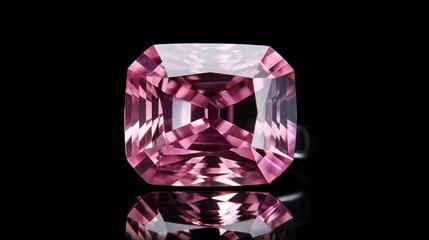 A stunning Poudretteite gemstone in a high-resolution 8K image, showcasing its vibrant...