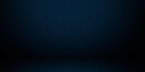 Empty blue color studio room background, can use for background and product display