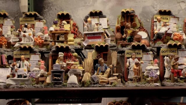 Figurines depicting various professions and jobs of modern society, to creatively integrate the classic tradition of the Christian nativity scene