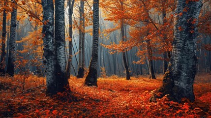 Beautiful forest and shades of trees