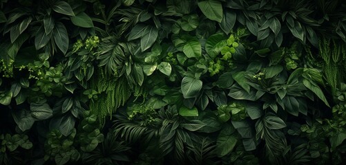 A 3D wall texture resembling dense lush green jungle foliage