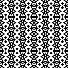 Abstract Shapes.Vector seamless black and white pattern.Design element for prints, decoration, cover, textile, digital wallpaper, web background, wrapping paper, clothing, fabric, packaging, cards.