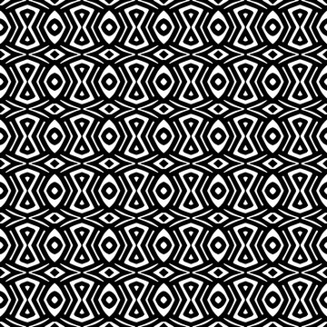 
Abstract Shapes.Vector seamless black and white pattern.Design element for prints, decoration, cover, textile, digital wallpaper, web background, wrapping paper, clothing, fabric, packaging, cards.