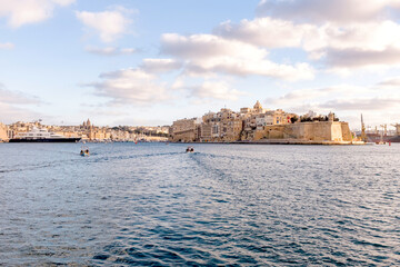 Fototapeta na wymiar view of Cospicua, Malta 