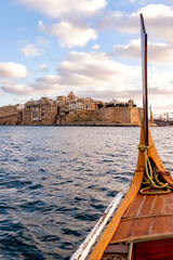 Cospicua view from boat taxi in Malta.  - 701886057