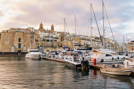 Cospicua marina, Three Cities, Malta.