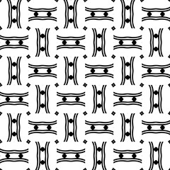 
Abstract Shapes.Vector seamless black and white pattern.Design element for prints, decoration, cover, textile, digital wallpaper, web background, wrapping paper, clothing, fabric, packaging, cards.