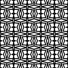 Abstract Shapes.Vector seamless black and white pattern.Design element for prints, decoration, cover, textile, digital wallpaper, web background, wrapping paper, clothing, fabric, packaging, cards.