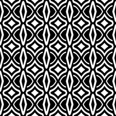 Abstract Shapes.Vector seamless black and white pattern.Design element for prints, decoration, cover, textile, digital wallpaper, web background, wrapping paper, clothing, fabric, packaging, cards.