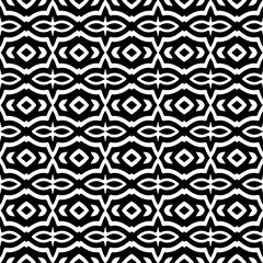 Abstract Shapes.Vector seamless black and white pattern.Design element for prints, decoration, cover, textile, digital wallpaper, web background, wrapping paper, clothing, fabric, packaging, cards.