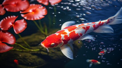 A Wrasse (Labridae) in a playful interaction with a cleaner fish, set against a backdrop of a pristine coral reef.