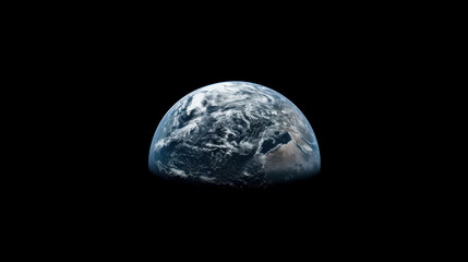 View of Earth from distant space