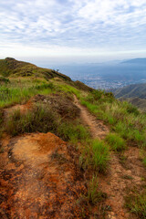 Fototapeta na wymiar mountain hiking trail landscape