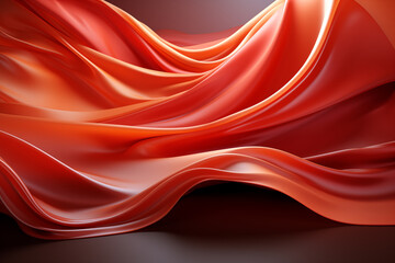 Abstract luxary gold and red background with silk waves