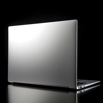 Back of laptop (Generative AI).