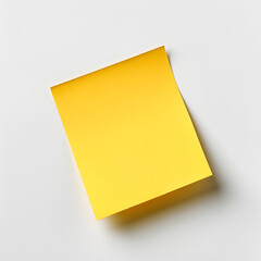 Post it note isolated on white background