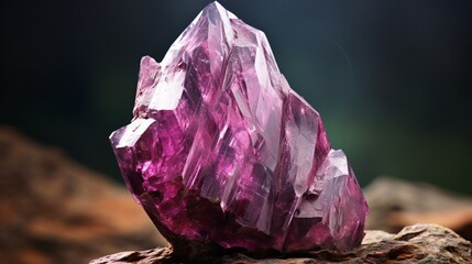 An ultra HD 4K image of a rare Taaffeite gemstone, set against a background that complements its unique characteristics