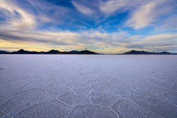 4K Ultra HD Image of Bonneville Salt Flats at Twilight