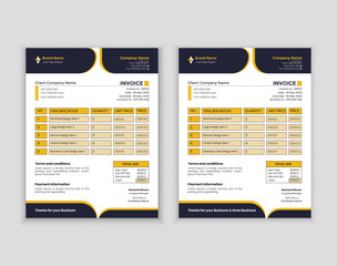 expert corporate invoice & letterhead design template