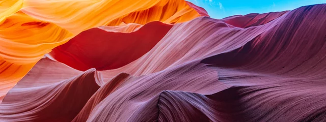 Foto op Canvas abstract background in famous antelope canyon near page arizona, usa © emotionpicture
