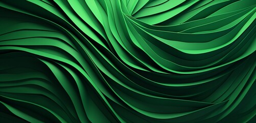 A 3D wall texture featuring an organic leafy pattern in vibrant greens