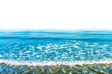 Blue sea water for your design isolated on white background