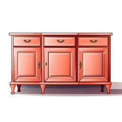 Fototapeta premium Sideboard salmon