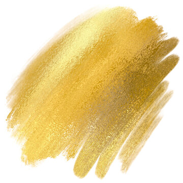 Gold Foil Brushstroke 