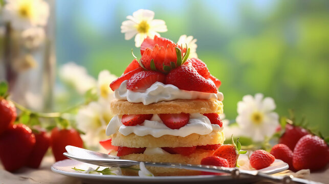 pankakes with berries